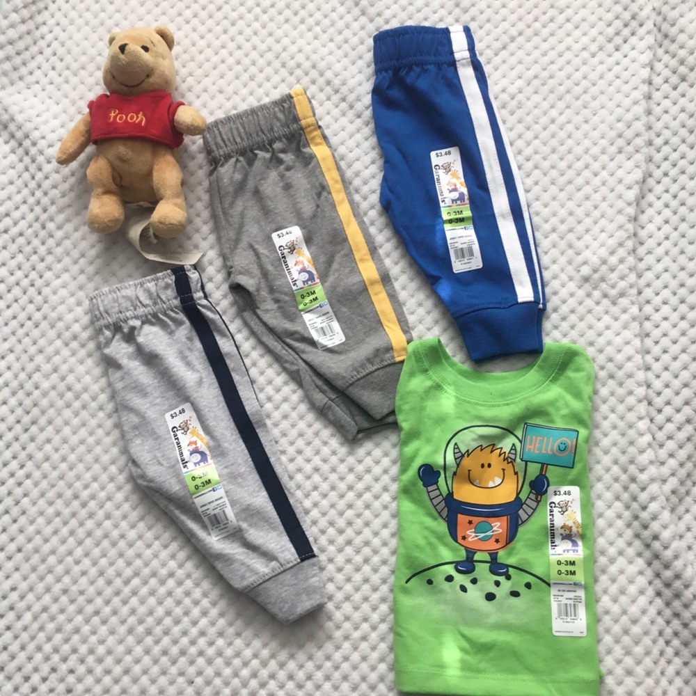 GARANIMALS NWT  0/3 MONTH BUNDLE